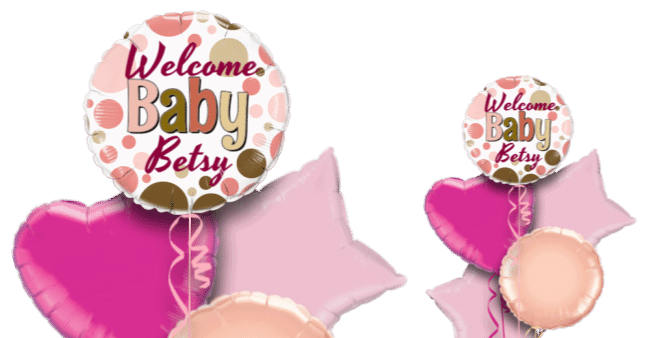 Welcome Baby Girl Balloon