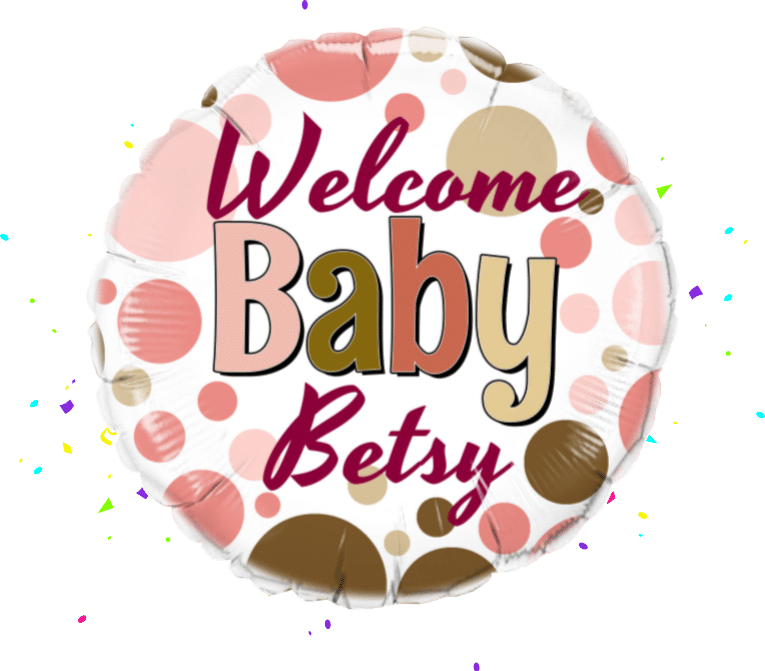 Welcome Baby Girl balloon 