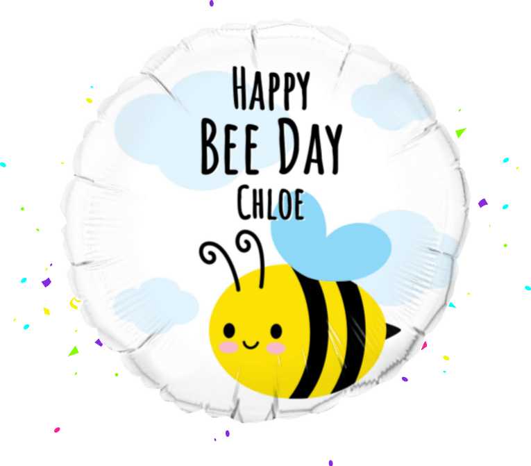 Happy Bee Day balloon 