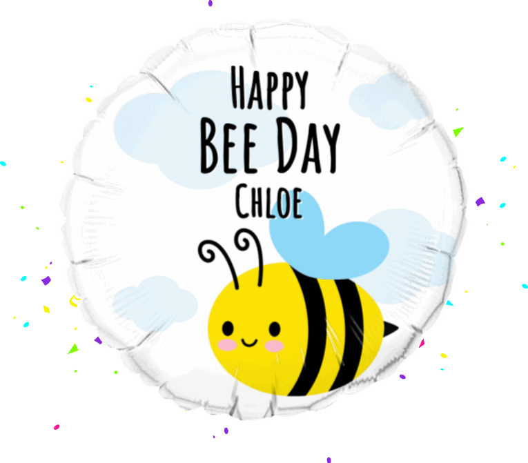 Happy Bee Day balloon