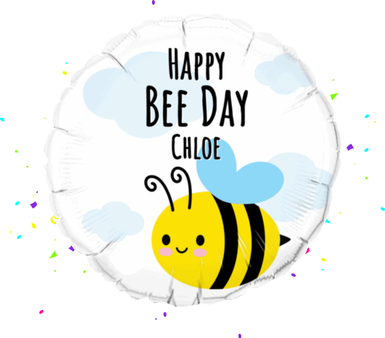 Happy Bee Day balloon 