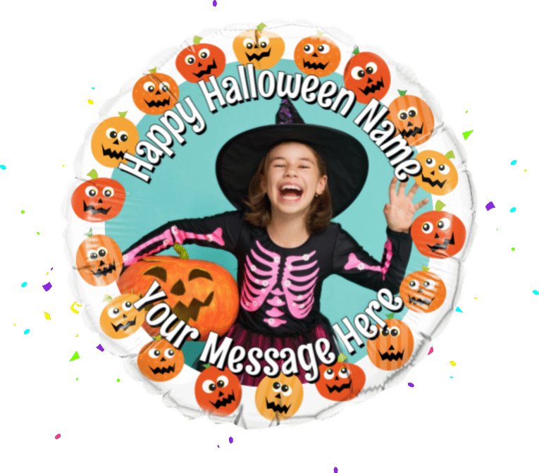 Happy Halloween Photo Upload balloon