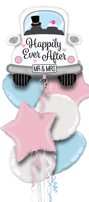 Happily Ever After Wedding Car Balloon