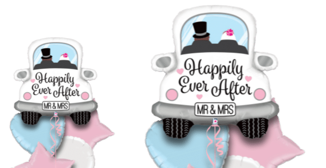 Happily Ever After Wedding Car Balloon