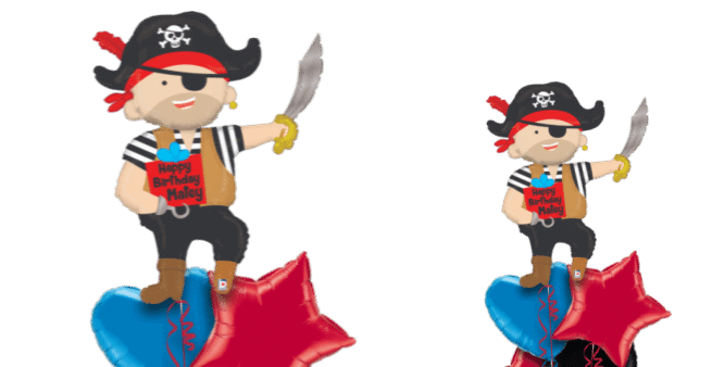 Happy Birthday Matey Pirate Balloon