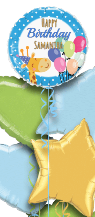 Birthday Giraffe Balloon