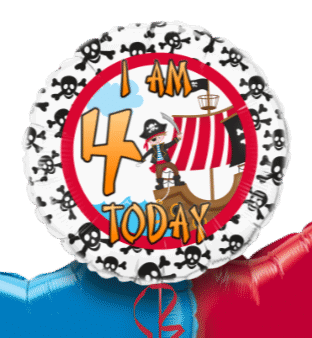 Pirate Any Age Birthday Balloon