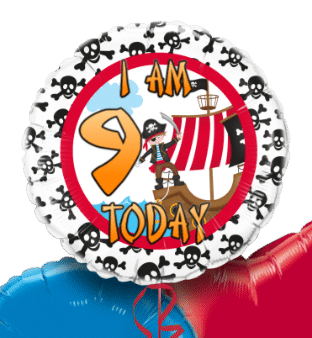 Pirate Any Age Birthday Balloon