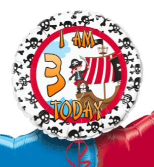 Pirate Any Age Birthday Balloon