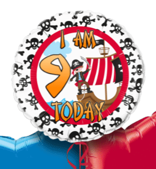 Pirate Any Age Birthday Balloon