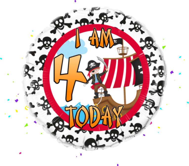Pirate Any Age Birthday balloon 
