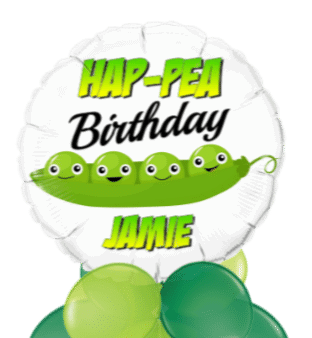 Hap-Pea Birthday Balloon
