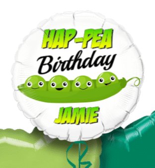 Hap-Pea Birthday Balloon