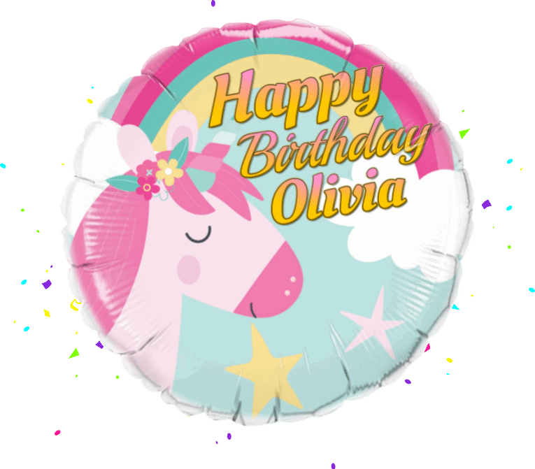 Birthday Unicorn balloon 