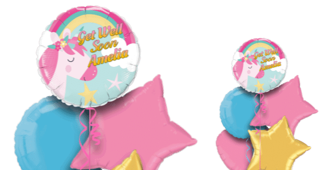 Get Well Soon Unicorn Balloon