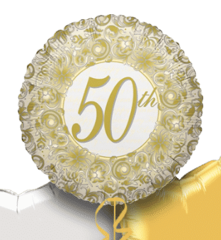 50th Anniversary Swirls Balloon