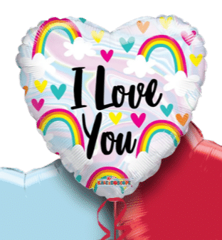 I Love You Rainbows Balloon