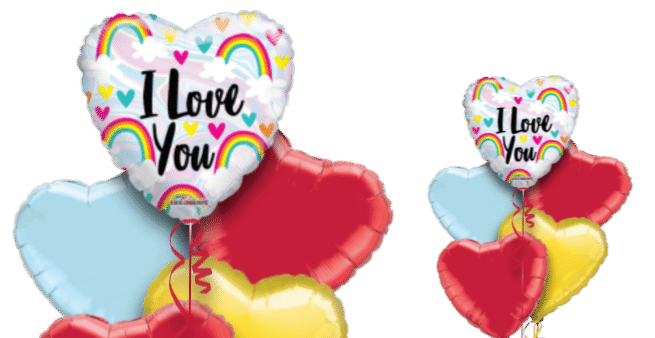I Love You Rainbows Balloon