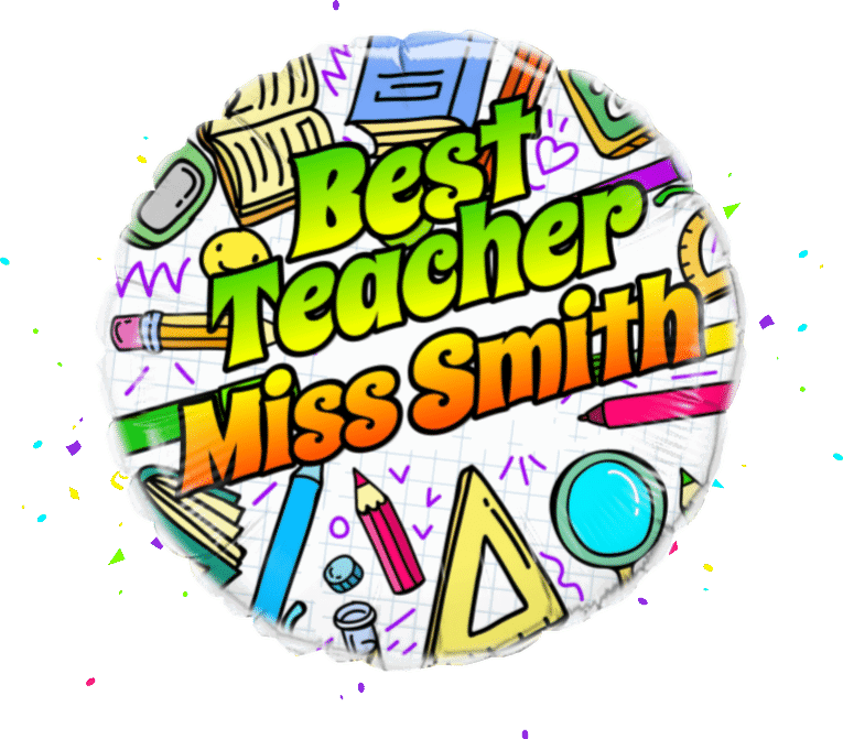 Best Teacher balloon