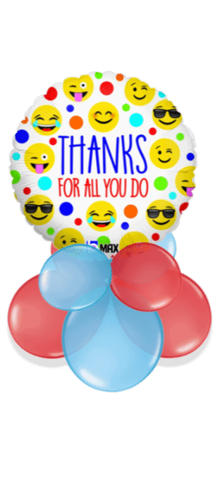 Thanks for All You Do Emojis Balloon
