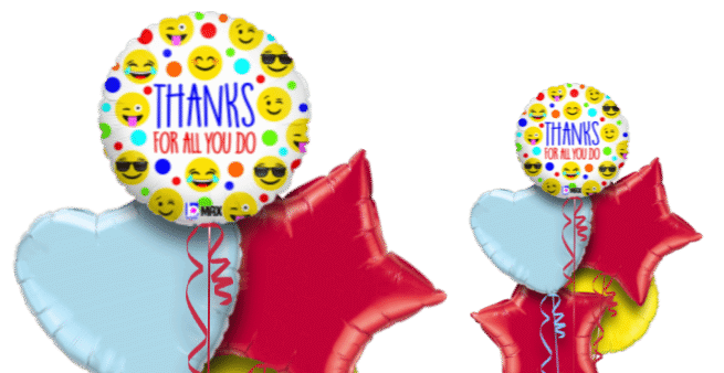 Thanks for All You Do Emojis Balloon