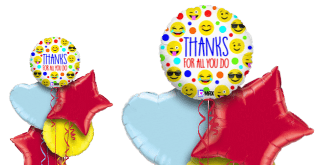 Thanks for All You Do Emojis Balloon