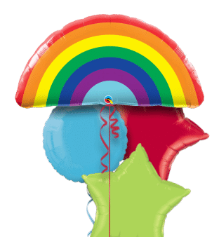 Bright Rainbow Balloon