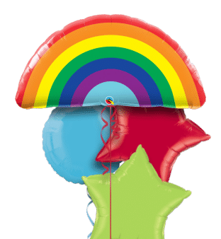 Bright Rainbow Balloon