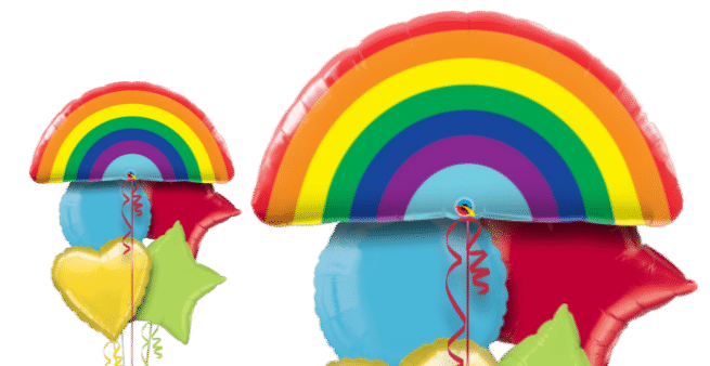Bright Rainbow Balloon