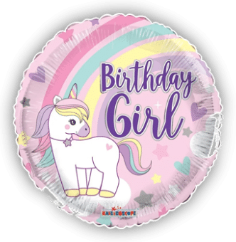 Birthday Girl Unicorn Rainbow