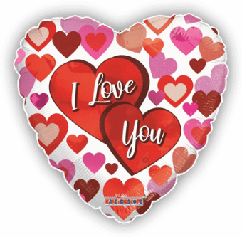 I Love You Multi Hearts