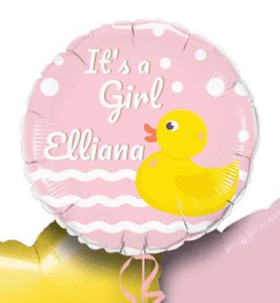 It's a Girl Baby Duck Balloon