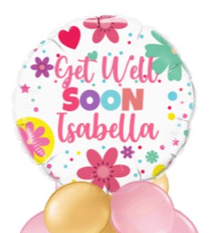 Get Well Soon Flowers Balloon