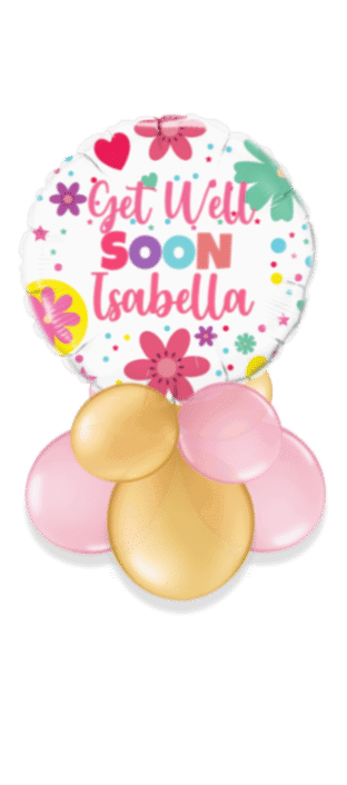 Get Well Soon Flowers Balloon