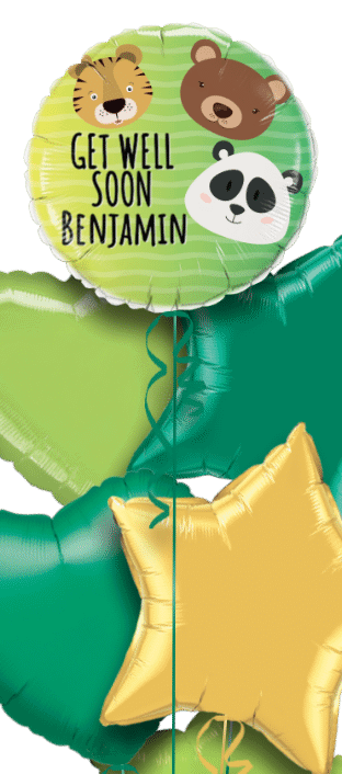 Get Well Soon Cute Animals Balloon