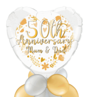 50th Anniversary Gold Balloon