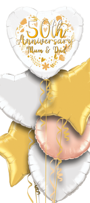 50th Anniversary Gold Balloon