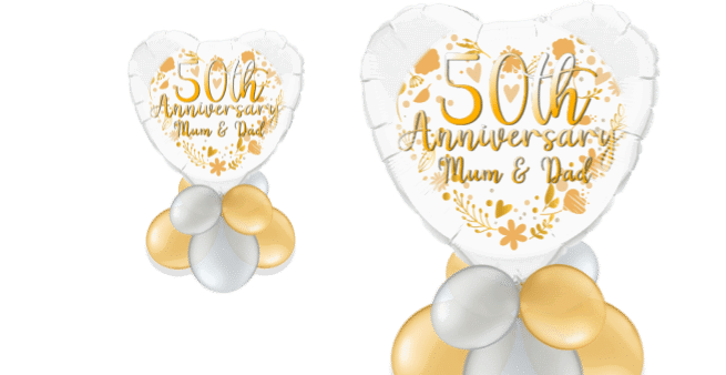 50th Anniversary Gold Balloon