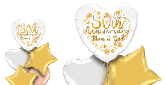 50th Anniversary Gold Balloon