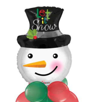 Let It Snow Snowman Balloon