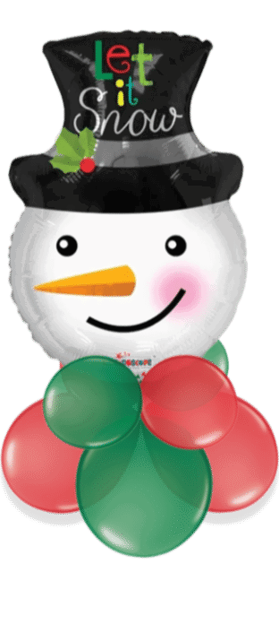 Let It Snow Snowman Balloon