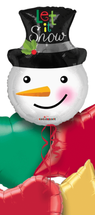 Let It Snow Snowman Balloon