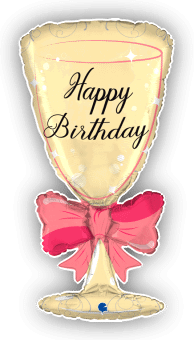 Birthday Champagne Glass