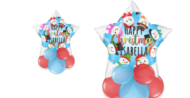 Snowy Christmas Friends Balloon