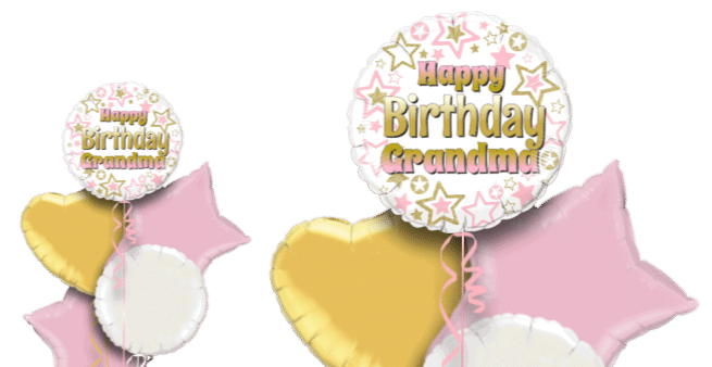 Pink and Gold Stars Balloon