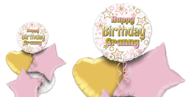 Pink and Gold Stars Balloon