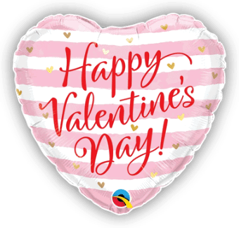Valentines Pink Stripes