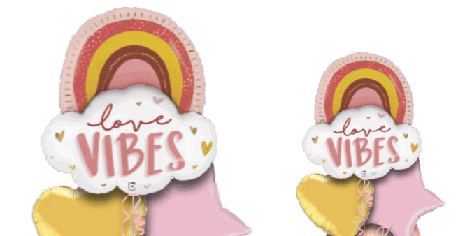 Love Vibes Rainbow Balloon