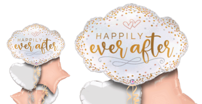 Happily Ever After Glitter Cloud Balloon