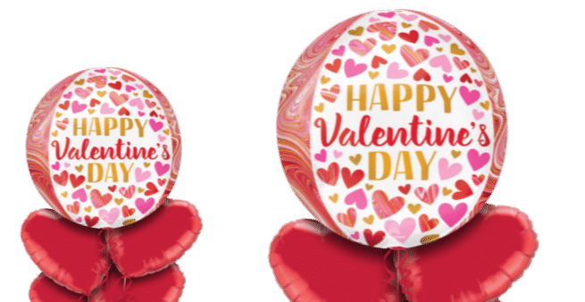 Happy Valentines Day Orbz Balloon
